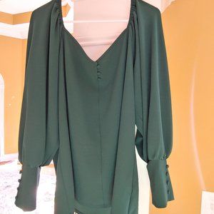 Forest Green blouse